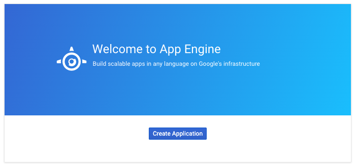 Create Application screen